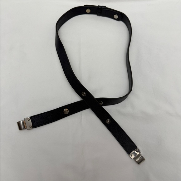 Gucci Navy Blue Leather Bag Replacement Strap with Silver Tone Hardware - Picture 6 of 11